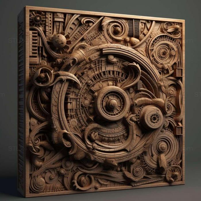 Patterns and decorations (stl Pneumolaelaps 2, PATTERN_610) 3D models for cnc