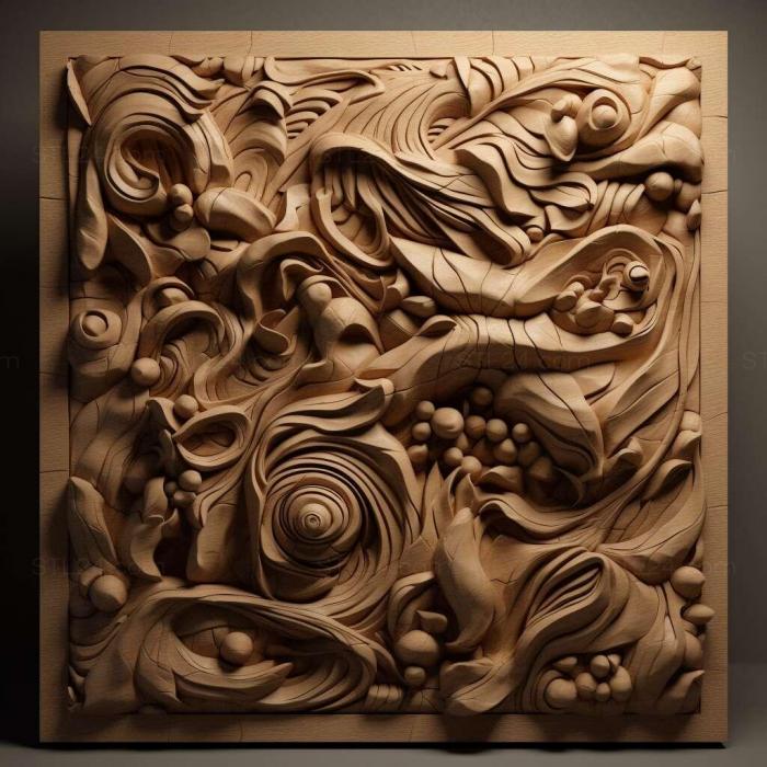 Patterns and decorations (stl Pneumolaelaps 3, PATTERN_611) 3D models for cnc
