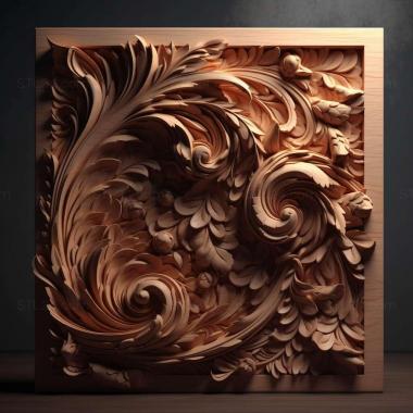 Patterns and decorations stl soft lighting 4 3d model