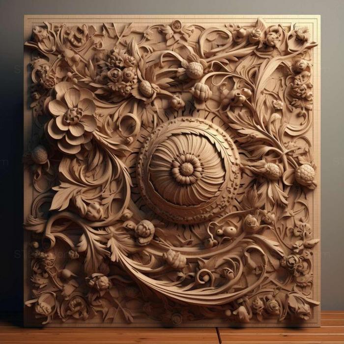 Patterns and decorations (stl hypermaximalist 2, PATTERN_642) 3D models for cnc