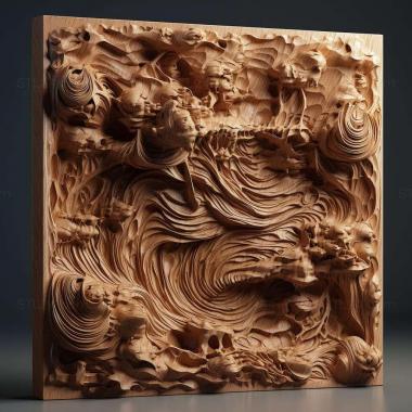 Patterns and decorations stl Hydrochasma crenulum 2 3d model