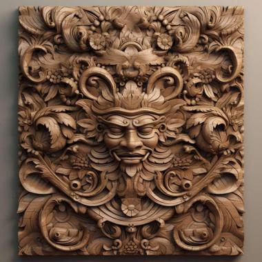 Patterns and decorations art illustration 2 3d model