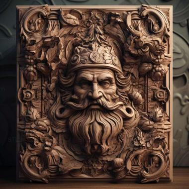Patterns and decorations art illustration 3 3d model