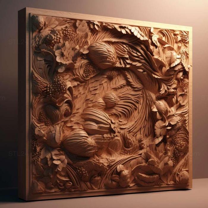 Patterns and decorations (stl Reticulitermes 4, PATTERN_680) 3D models for cnc