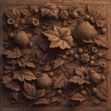 Patterns and decorations stl Kradibia parvifoliae 1 3d model