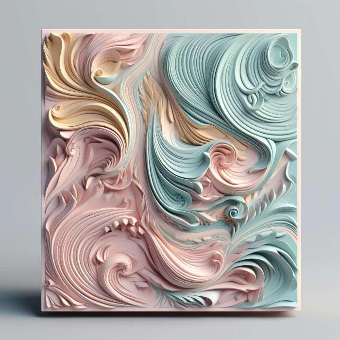 Patterns and decorations (stl pastel colors 1, PATTERN_69) 3D models for cnc