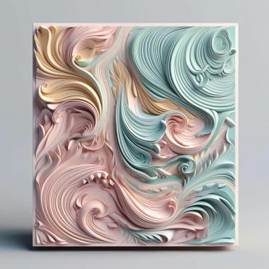 Patterns and decorations stl pastel colors 1 3d model