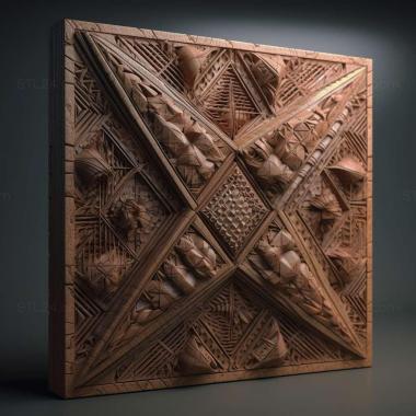 Patterns and decorations stl Rhomborhina polita 3 3d model