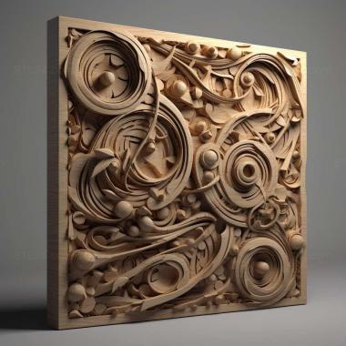 Patterns and decorations stl Formica brunneonitida 1 3d model