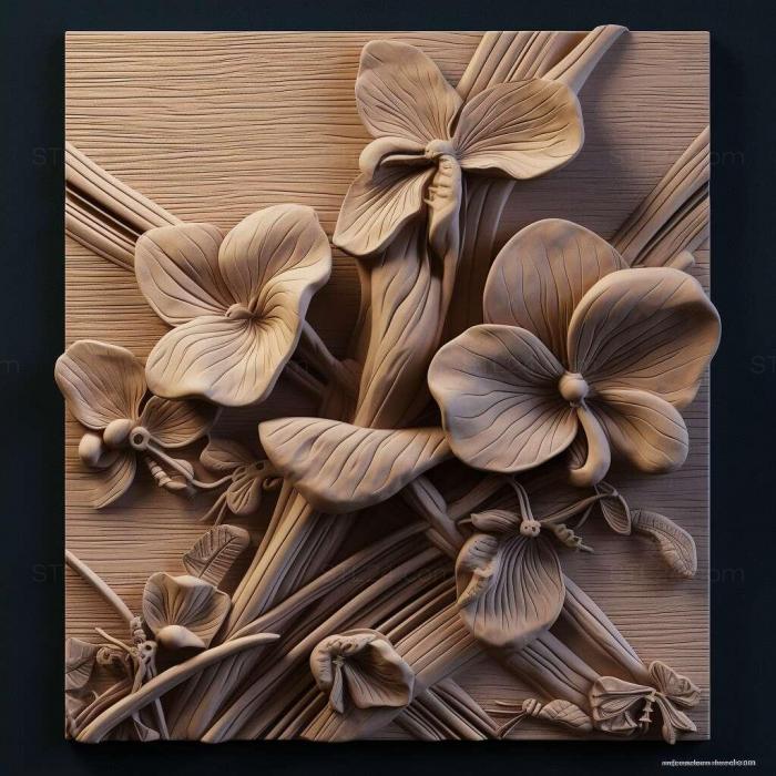 Patterns and decorations (stl Flabellinopsis iodinea 3, PATTERN_75) 3D models for cnc