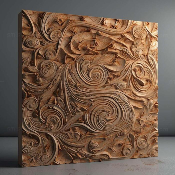 Patterns and decorations (stl Formica brunneonitida 3, PATTERN_751) 3D models for cnc