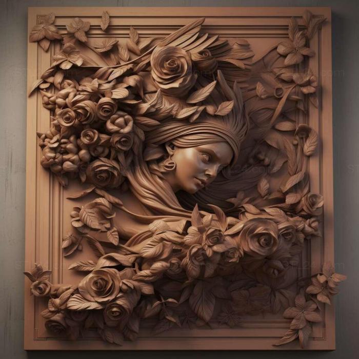 Patterns and decorations (stl Gasteruption 1, PATTERN_765) 3D models for cnc
