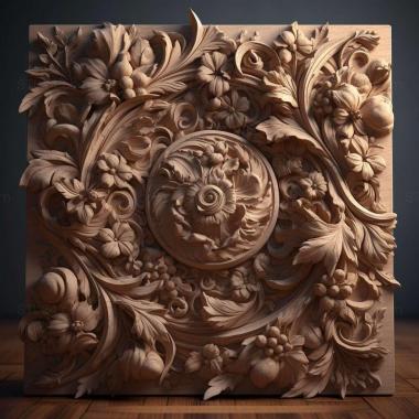 Patterns and decorations stl Gasteruption 3 3d model