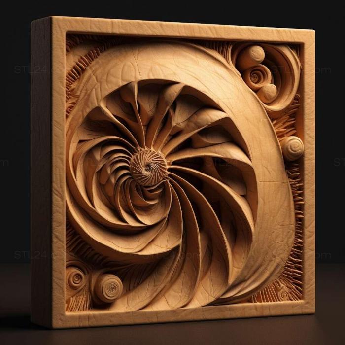 Patterns and decorations (stl golden ratio 2, PATTERN_778) 3D models for cnc