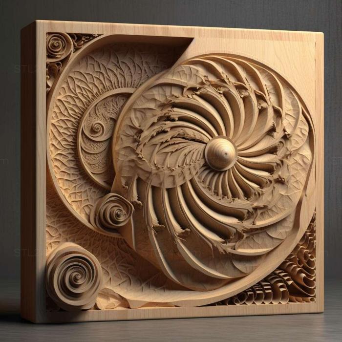 Patterns and decorations (stl golden ratio 3, PATTERN_779) 3D models for cnc