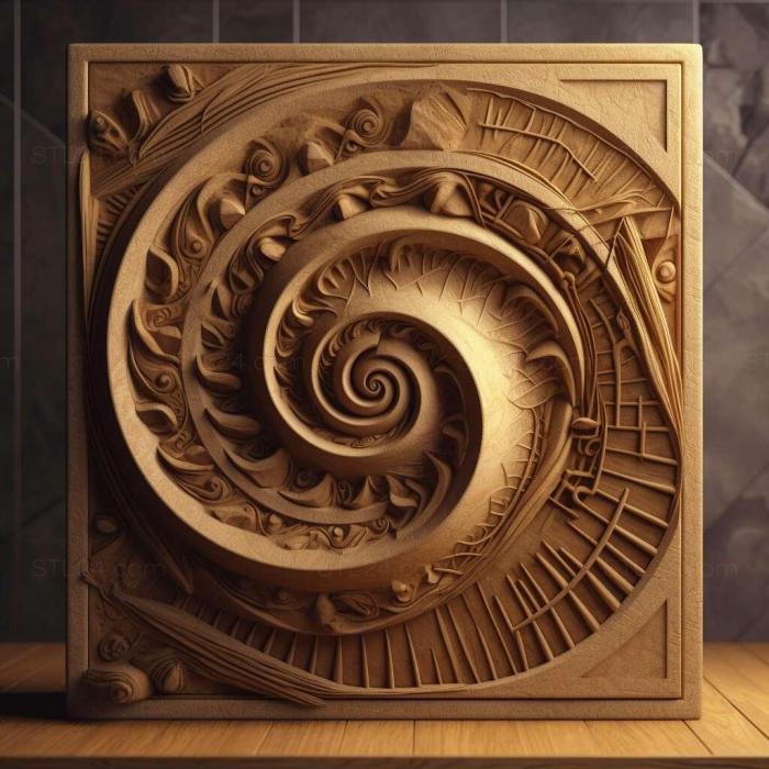 Patterns and decorations (stl golden ratio 4, PATTERN_780) 3D models for cnc
