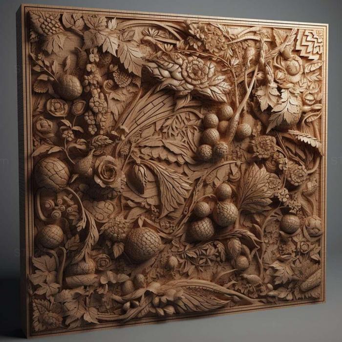 Patterns and decorations (stl Arganaceras vacanti 2, PATTERN_82) 3D models for cnc