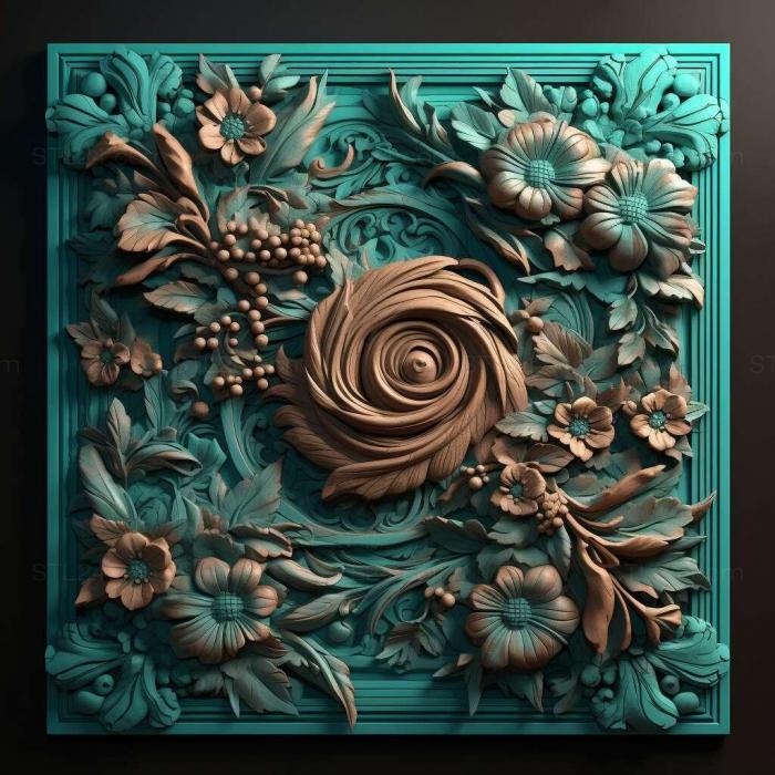 Patterns and decorations (stl color scheme 3, PATTERN_831) 3D models for cnc