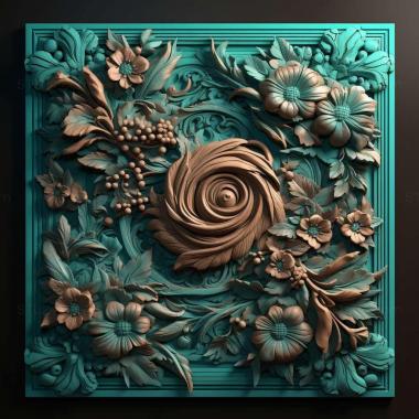 Patterns and decorations stl color scheme 3 3d model