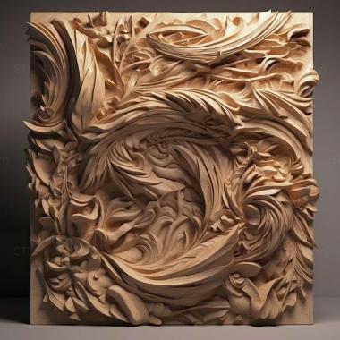 Patterns and decorations stl Lyrical Abstraction 2 3d model