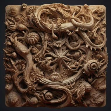 Patterns and decorations stl Ciona intestinalis 4 3d model