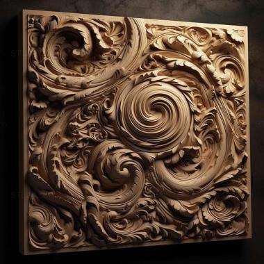 Patterns and decorations stl photorealistic highly 3 3d model