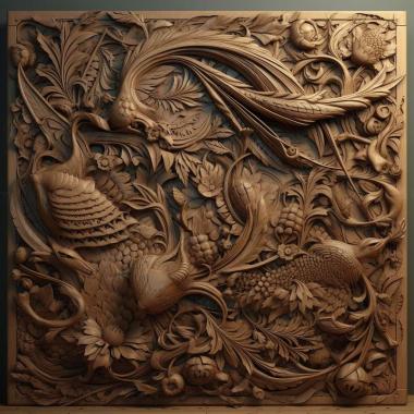 Patterns and decorations stl photorealistic highly 4 3d model