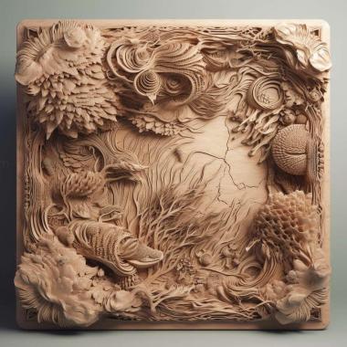 Patterns and decorations stl Hydrochasma digitatum 2 3d model