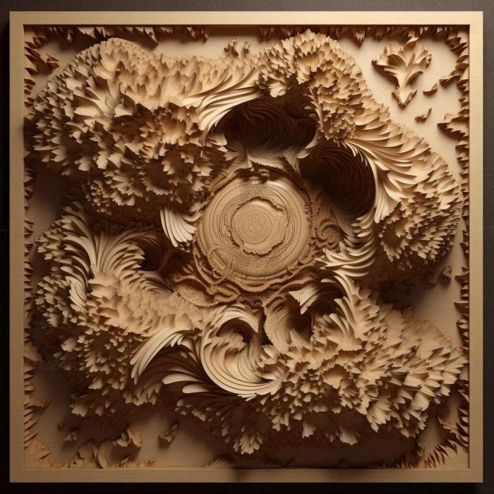 Patterns and decorations (st Benoit BMandelbrot 4, PATTERN_888) 3D models for cnc