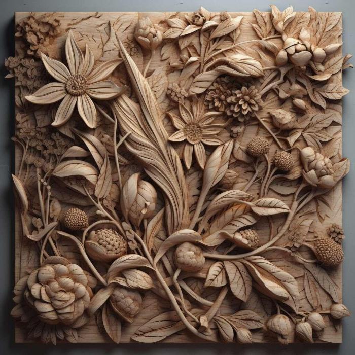 Patterns and decorations (stl Isotoma blufusata 1, PATTERN_889) 3D models for cnc