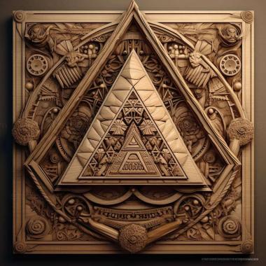 Patterns and decorations stl Delta conoideum 3 3d model