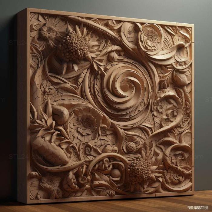 Patterns and decorations (stl Formica pisarskii 4, PATTERN_912) 3D models for cnc