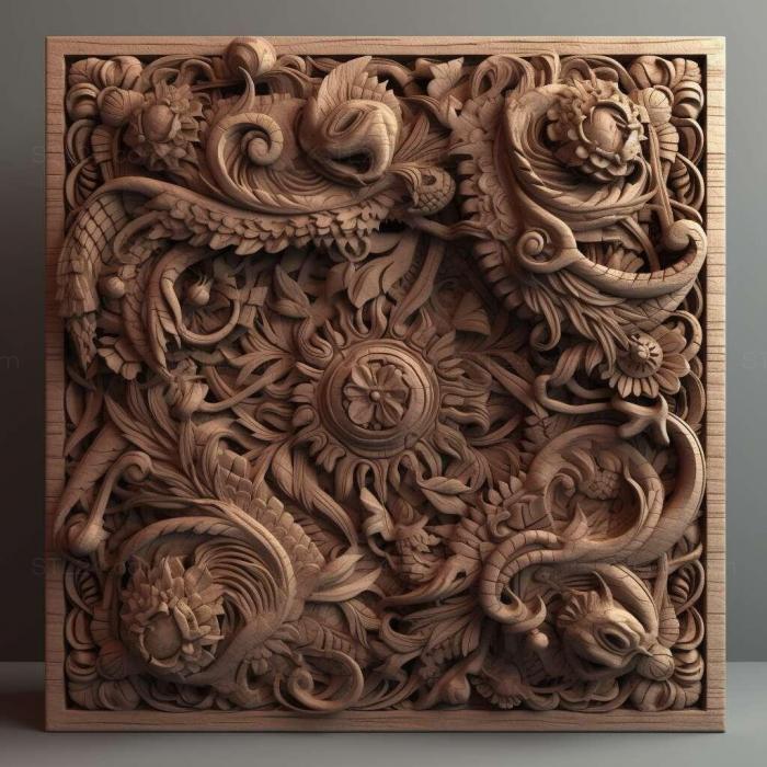 Patterns and decorations (stl Pergalumna minituberculata 2, PATTERN_930) 3D models for cnc