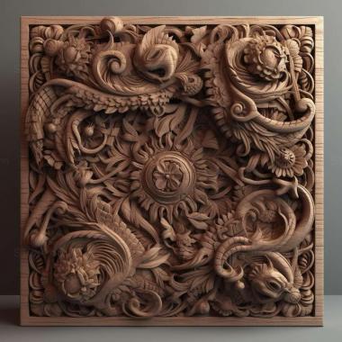 Patterns and decorations stl Pergalumna minituberculata 2 3d model