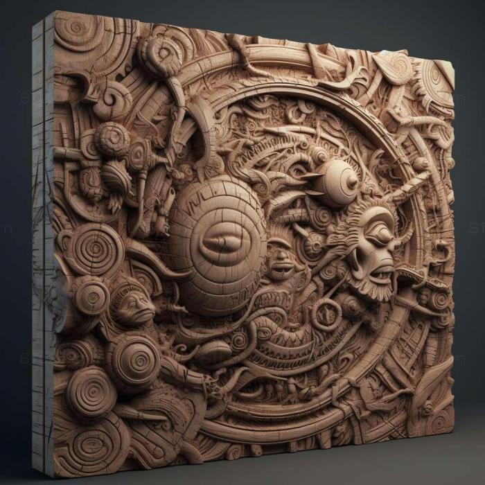 Patterns and decorations (Pergalumna remota 1, PATTERN_961) 3D models for cnc