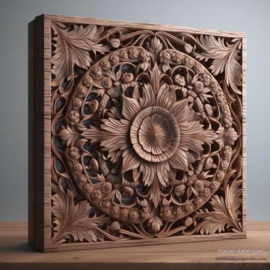 Patterns and decorations Pergalumna remota 3 3d model