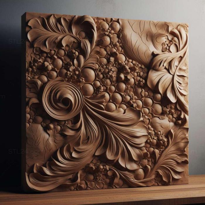 Patterns and decorations (stl Formica suecica 2, PATTERN_970) 3D models for cnc