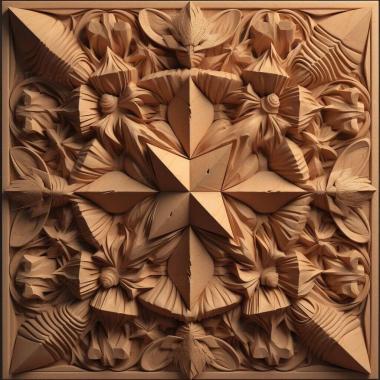 Patterns and decorations stl Halysidota tessellaris 2 3d model