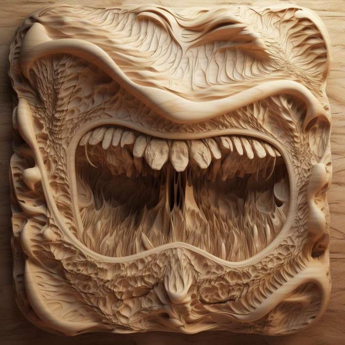 Patterns and decorations (stl Hydrochasma incisum 1, PATTERN_981) 3D models for cnc
