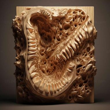 Patterns and decorations stl Hydrochasma incisum 2 3d model