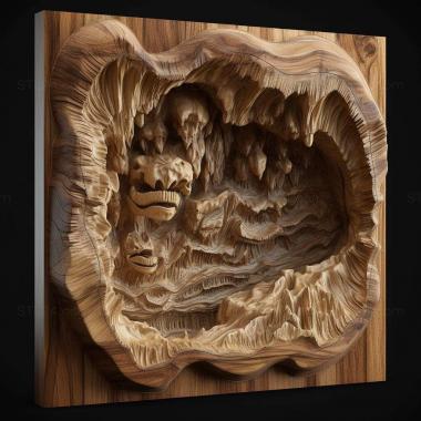 Patterns and decorations stl Hydrochasma incisum 3 3d model