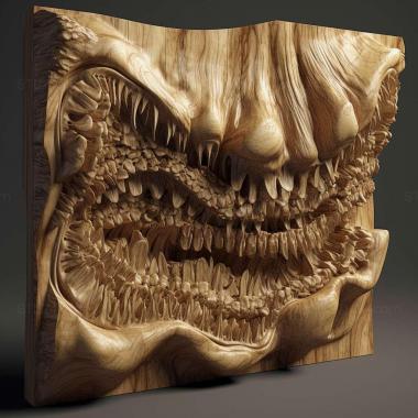 Patterns and decorations stl Hydrochasma incisum 4 3d model