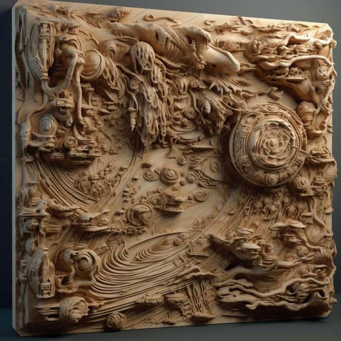 Patterns and decorations (stl Hydrochasma castilloi 1, PATTERN_985) 3D models for cnc