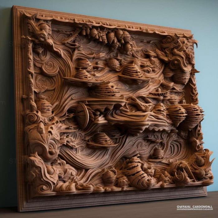 Patterns and decorations (stl Hydrochasma castilloi 2, PATTERN_986) 3D models for cnc