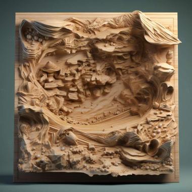 Patterns and decorations stl Hydrochasma castilloi 3 3d model