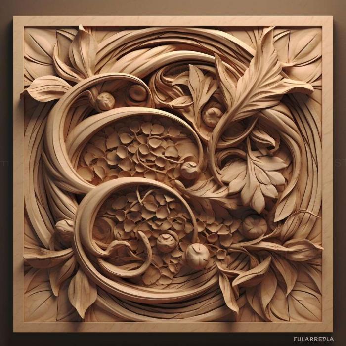 Patterns and decorations (stl Rhodinia fugax 3, PATTERN_99) 3D models for cnc
