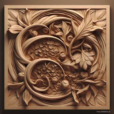 Patterns and decorations stl Rhodinia fugax 3 3d model