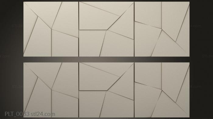 Tile (Universal cabinet with geometric facades, PLT_0033) 3D models for cnc