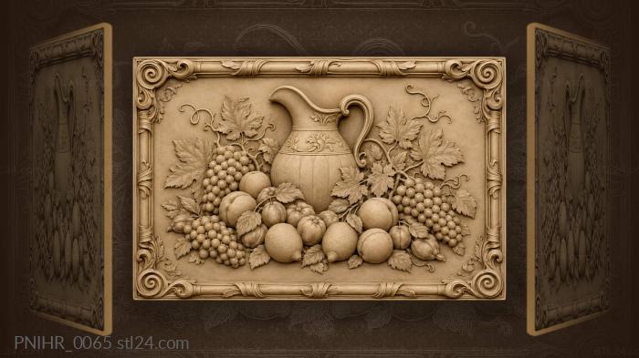 Сочные фрукты в красивом кувшине