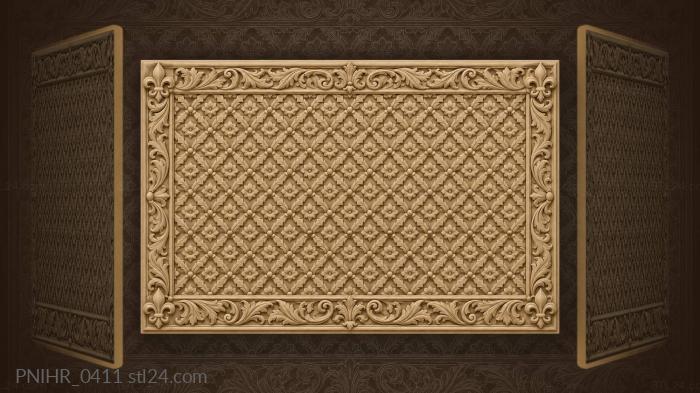 Сетка мелких цветков с аканфом
